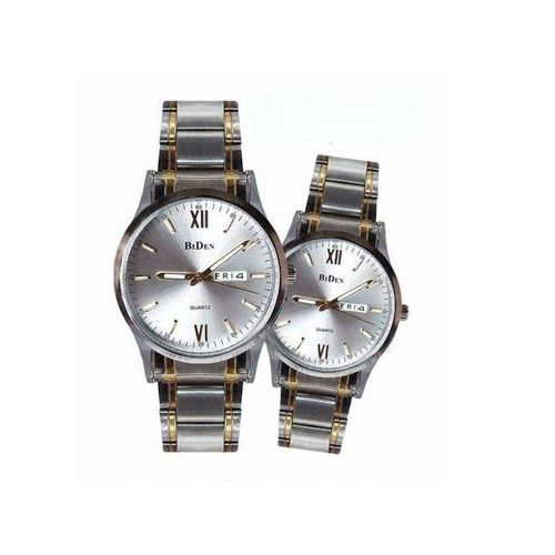 product_image_name-Biden-Bundle Of His & Hers Stainless Steel Watches - Silver, Gold-1