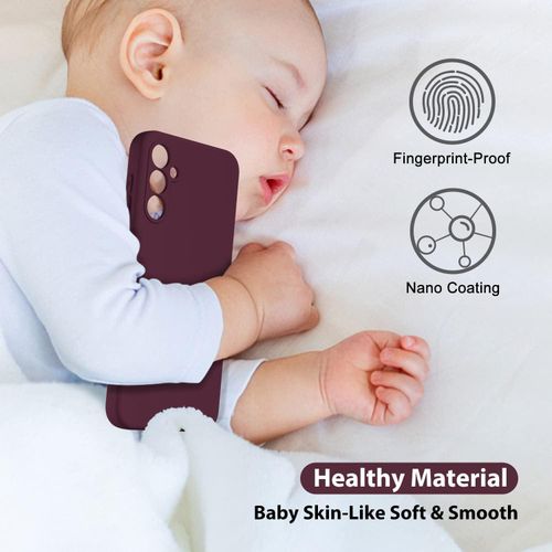 product_image_name-Generic-Samsung Galaxy A34 Silicone Case - Maroon-5