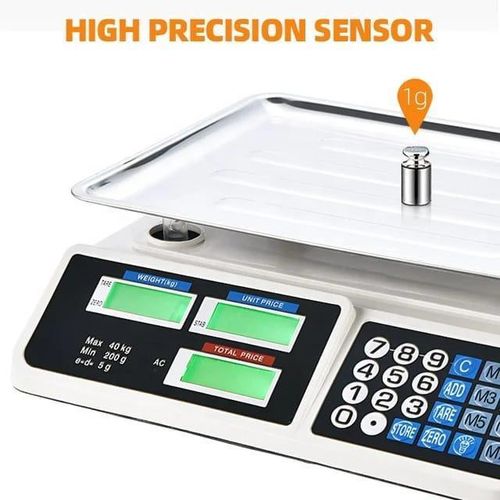 product_image_name-Generic-Direct Electronic Weight Scale Digital 30kg- 40kg Digital Scale Price Computing Weighing Scale- Silver-4