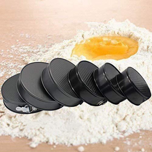 product_image_name-Generic-6 Pieces Of Non-stick Cake Mould Pans - Black.-3