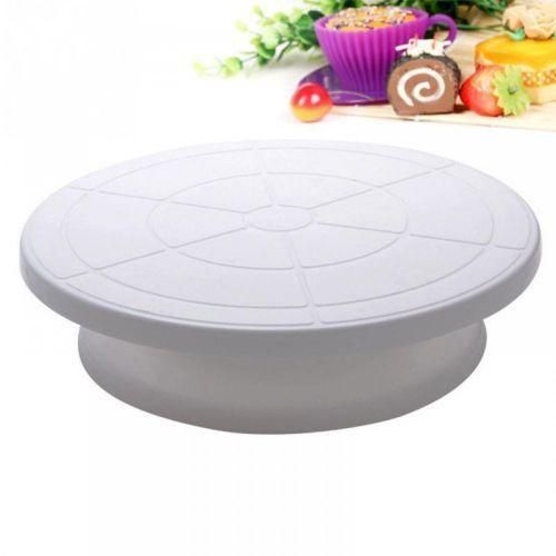 product_image_name-Generic-Turntable Rotating Anti-skid Cake Decorating Stand,White.-1
