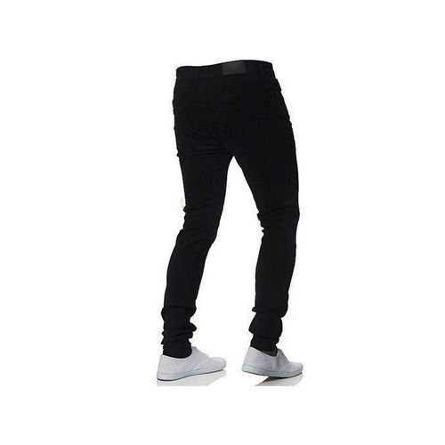 product_image_name-Generic-Stylish Men's Denim UK Original Skinny Stretchable Fit Stretch Jeans - Black-1