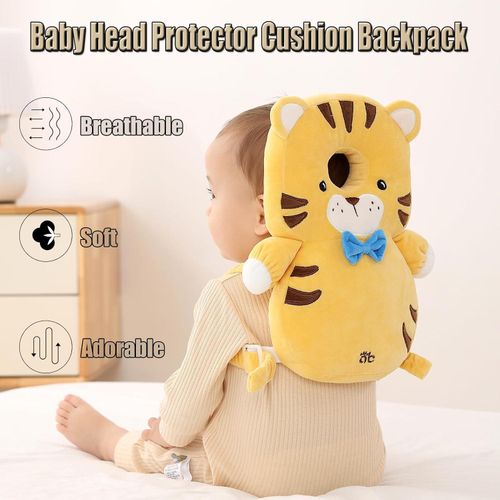 product_image_name-Generic-Baby Anti Falling Pillow Head Protector Cushion Pad, Adjustable Safety Back Protector Soft Breathable Backpack Toddler Baby Walking Head Protection Safety Pads, Adjustable Infant Cushion Backpack for Baby Walkers, Age 5-26 Month -8