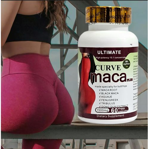 product_image_name-Generic-ORIGINAL Ultimate Curve Maca Plus 1500mg Hips & Butt €nlargement High Potency Vegan 60Caps-3