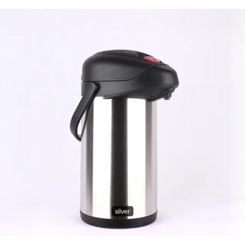 product_image_name-Generic-4L Stainless Steel Air Pot Flask - Silver/Black-3