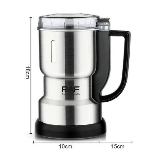 product_image_name-RAF-Multifunctional Grinding French Press Espresso Stainless Steel Blade Coffee Bean Grinder- Silver.-2