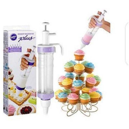 product_image_name-Generic-Dessert Decorator - The Kit Includes a Plunger-Style Tool, 2 Couplers, 1 Fill Tip,4 Decorating Tips-1