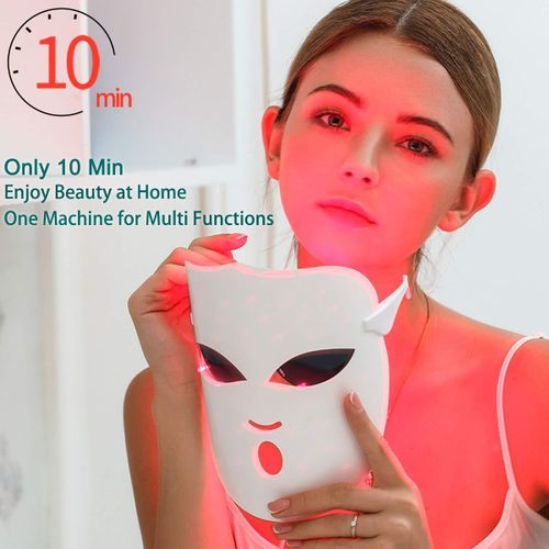 product_image_name-Generic-Red Light T-herapy for Face, 7 Colors LED Mask Light T-herapy Portable Rechargeable Red Light T-herapy Mask Skin Care Device-1