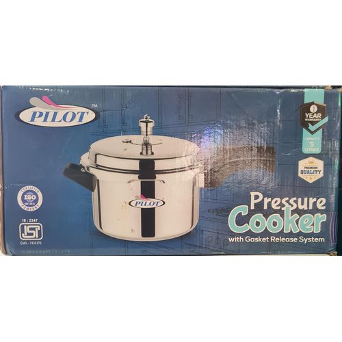 product_image_name-Pilot-5Ltrs Pressure Cooker With Long Handle -Silver -1