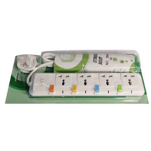 product_image_name-Generic-4Way Extension Socket 250V 3A - White-3
