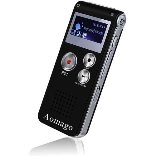 product_image_name-Generic-Multifunctional Rechargeable 8GB 650HR Digital Audio Voice Recorder Dictaphone Activated MP3 Player FM  USB Port-Black-2