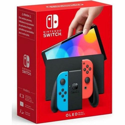 Nintendo Switch本体 +joycon+micro SD 256GB Shop OLED Console 64GB Neon Blue Red Joycons Newest Model
