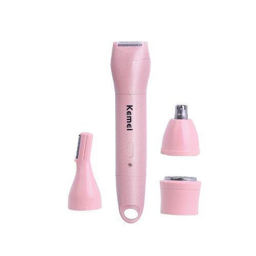 product_image_name-Generic-Electric Bikini Shaver  4 in 1 Trimmer, Pubic & Body & Facial Hair Remover, Painless & Safety for Body Meridian Underarm Nose Legs Hair Removal Razors, USB Rechargeable & Waterproof-1
