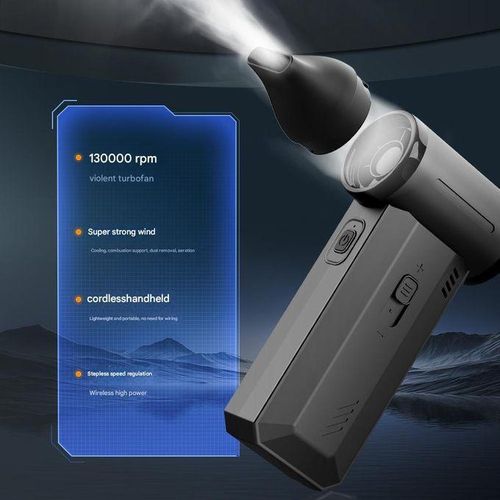 product_image_name-Generic-Portable Air Duster Jet Fan,3-Speed Turbo Electric Cordless Mini Air Blower -3