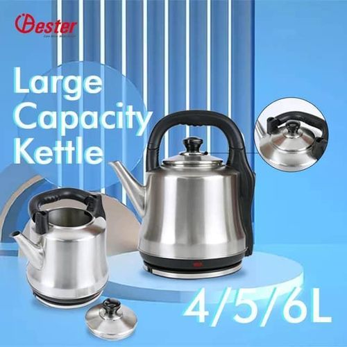 product_image_name-Generic-5 Litre Stainless Steel Electric Kettle Cerek Jug Pot Teapot Hot Water Boiler With LED In Light- Siliver-2