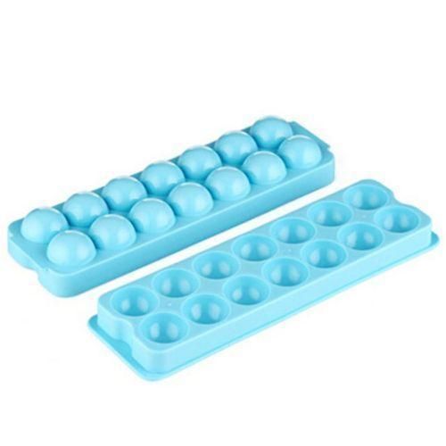 product_image_name-Generic-2 Piece, 14 Grid Round Ice Cube Tray Mould Ice Ball Maker- multicolor-1