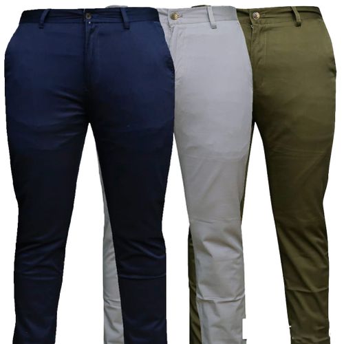 Shop Men's Khaki Trousers - Navy Blue, Grey, Army Green | Jumia Uganda