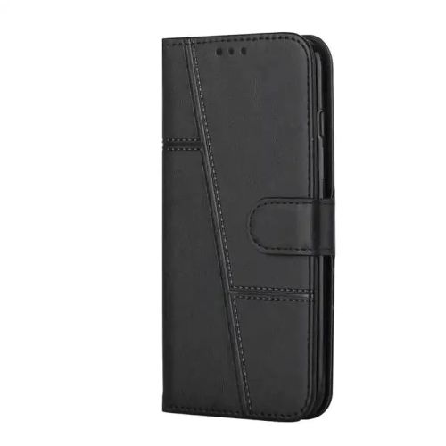 product_image_name-Samsung-Galaxy A24 Leather Wallet Flip Case, Magnetic Flip Cover with Card Slots & Cash Pocket, Full Protection-1