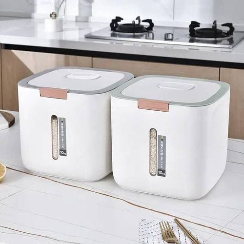 product_image_name-Generic-10kg Rice Storage Container - White-4