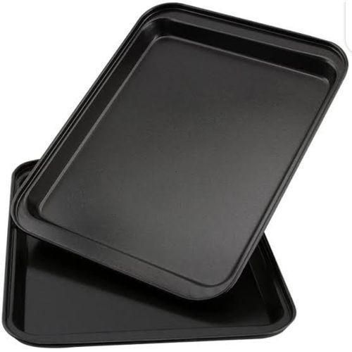 product_image_name-Generic-Roast Frying Non Stick Baking Cake Pan Bakeware 2pcs Set - Black-1