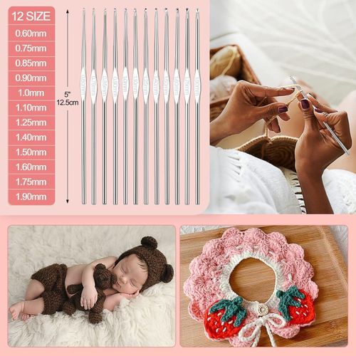 product_image_name-CYFAZA-58Pcs Crochet Starter Kits With Yarn And Storage Bags For Beginners-5