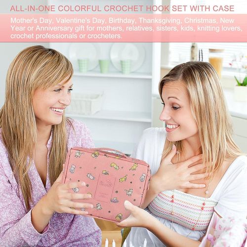 product_image_name-CYFAZA-58Pcs Crochet Starter Kits With Yarn And Storage Bags For Beginners-7