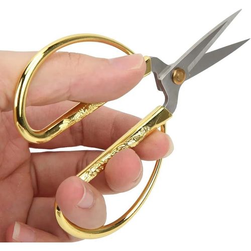 product_image_name-Generic-Elegant Gold Embroidery Scissors – Precision Craft & Sewing Shears-1