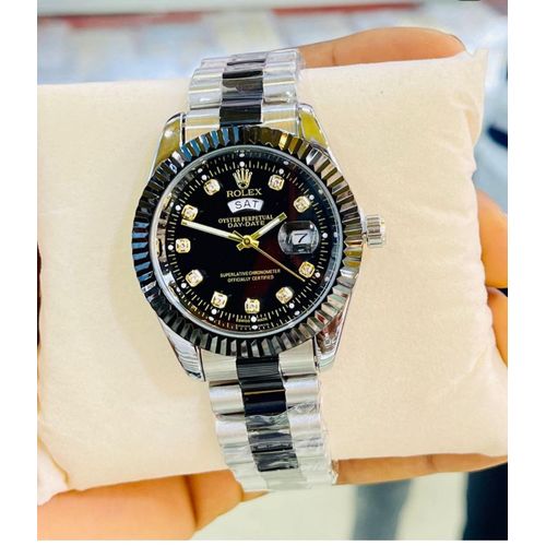 Shop Rolex Date Watch Silver Black Jumia Uganda
