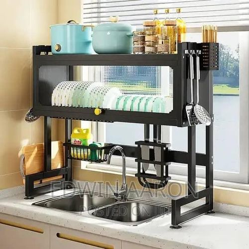 product_image_name-Generic-Dish Rack For Home-Black-1