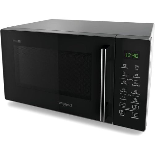 product_image_name-Whirpool-25L Countertop Microwave Oven with 900 Watt Cooking Power Grill With 4 Defrost Programs, Yogurt Function And Dough Rising Auto Cook AirFry- Black-4