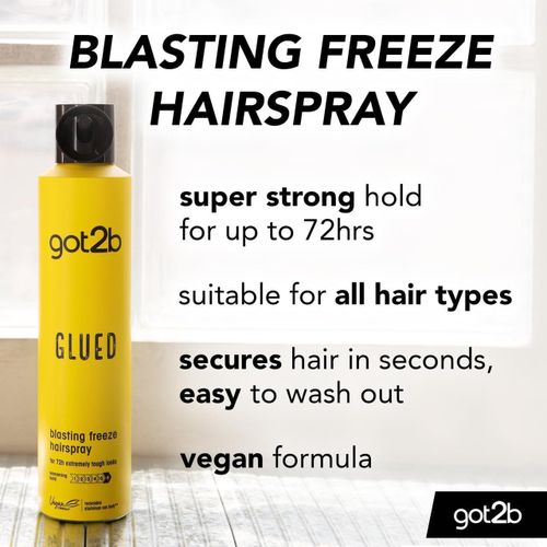 product_image_name-Got2B- Glued Hairspray, Freeze Control Spray, Strong Hold Hairspray for Up to 72 Hours, Vegan, Silicone Free, 300 ml-2