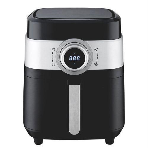 product_image_name-Dsp-6.5L Oil Free Stainless Steel Electric Hot Air Fryer Oven Cooker 360 Hot Air with Non-Stick Basket- Black.-1