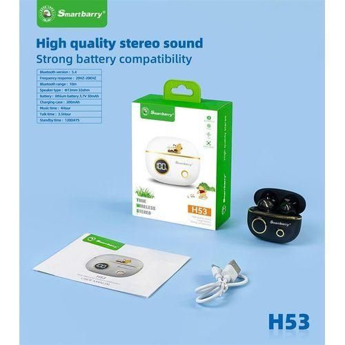 product_image_name-NODIZZ-Local Stock-H53 Bluetooth wireless headphones, TWS stereo earbuds, battery level display charging case, long battery life, touch sensitivity, and ultra-long standby time Pink-4