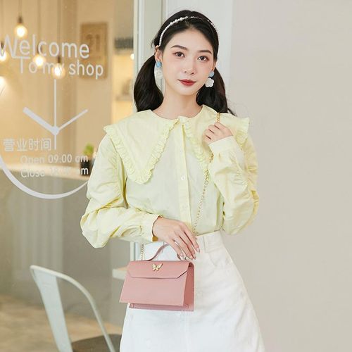 product_image_name-Fashion-Butterfly Handbag Women Mobile Phone Small Square Bag Simple Hand-held Small Square Bag Versatile Single Shoulder bag Women Crossbody Bag-3