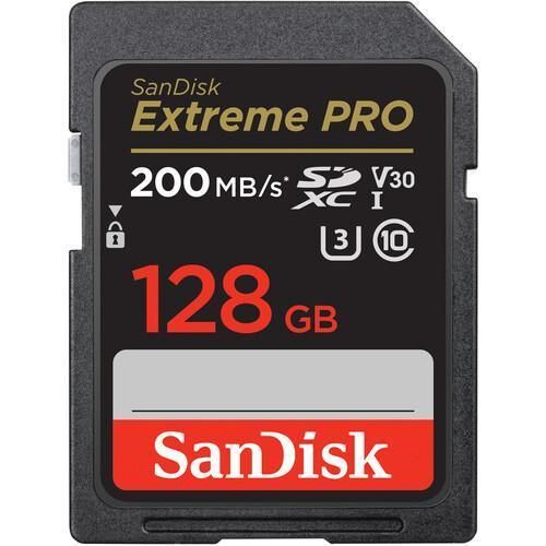 product_image_name-Generic-128GB Extreme PRO UHS-I SDXC Memory Card C10, U3, V30, 4K UHD, SD Card - SDSDXXD-128G-GN4IN - Black-1