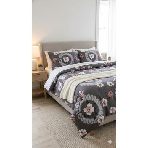 product_image_name-Grace Foam-5*6 Duvet Set, 1 Duvet ,1 Bedsheet & 2 Pillow Cases - Multicolor-2