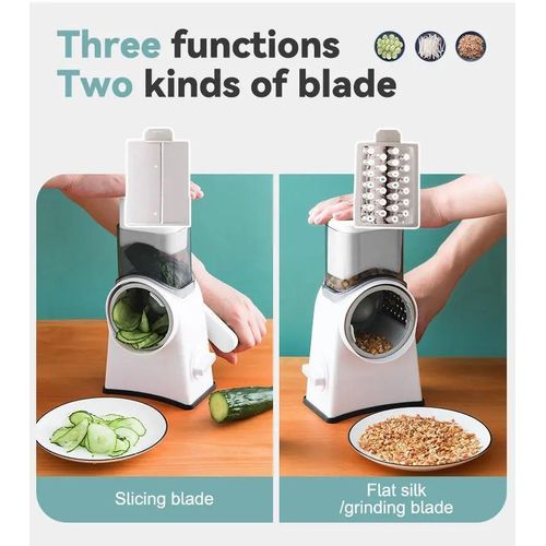 product_image_name-Generic-Multifunctional Vegetable Slicer Manual Grater For Vegetable Cutter Chopper Shredder Kitchen Tool-white & Green-3