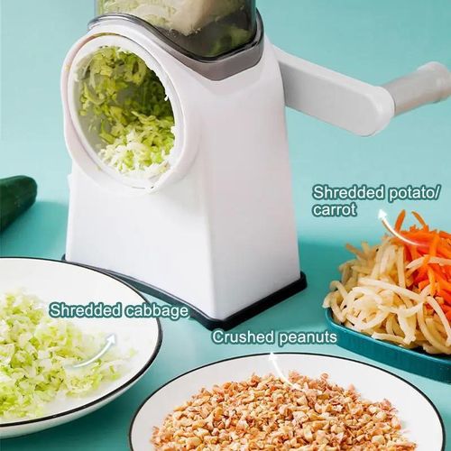 product_image_name-Generic-Multifunctional Vegetable Slicer Manual Grater For Vegetable Cutter Chopper Shredder Kitchen Tool-white & Green-4