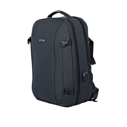 product_image_name-Generic- Slim Business Travel Computer Laptop Bag Shool Backpack Carry On With USB Port and Number Lock- Black-3