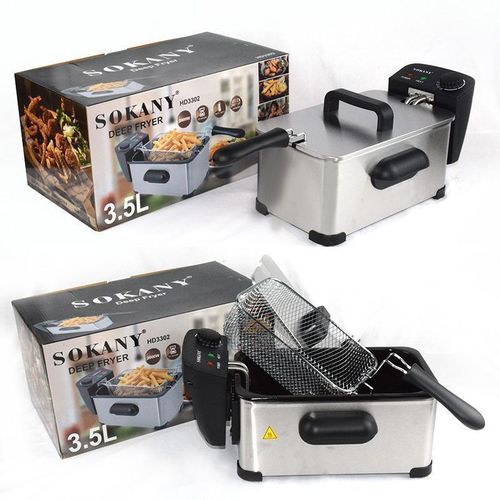 product_image_name-Sokany-3.5L Electric Single Deep Fryer  - Silver-5
