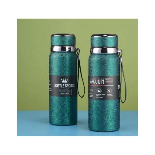 product_image_name-Generic-1pc Glitter Insulated Thermos Bottle - Green.-1
