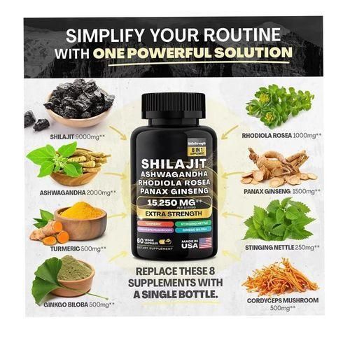 product_image_name-PURE SHILAJIT-Capsules With Ashwagandha Ginseng & More Fulvic Acid for Men/Women - 60caps-6