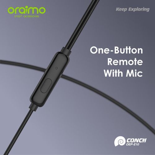 product_image_name-Oraimo-Strong Bass Wired Earphones OEP-E10 – In-Ear Stereo Headset with Mic-5