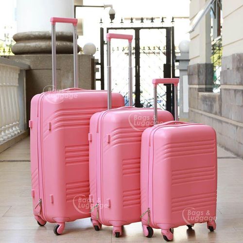 product_image_name-Generic-3 Pieces Of 4 Wheels Super High Quality Expandable Hardshell Polypropylene Unbreakable Fibre Travel Suitcases With TSA-Approved Lock Cabin-Friendly Trolley Bag- Multicolor-6