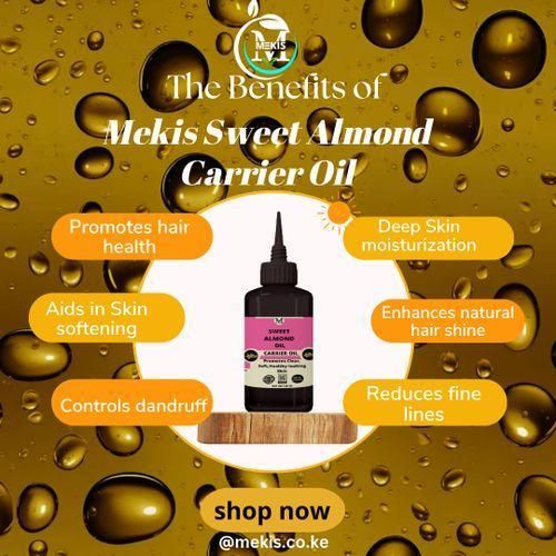 product_image_name-Mekis-Sweet Almond Carrier Oil- Dilutes Essential Oils, Softens Skin, Reduces Fine Lines-2