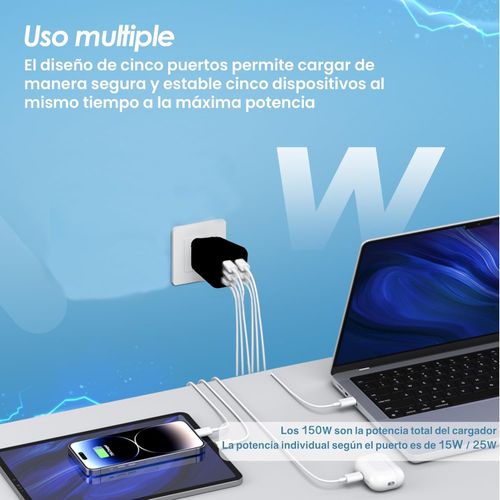 product_image_name-Generic-150W Charging Head 4USB+2PD Multi-Port Charger-6