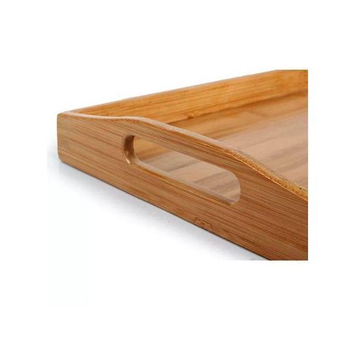 product_image_name-Generic-3 Piece Wooden Bamboo Serving Trays Platter - Brown-6
