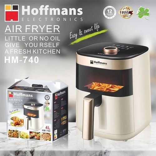 product_image_name-Hoffmans-4l / 4 liters electric air fryer - cream -1