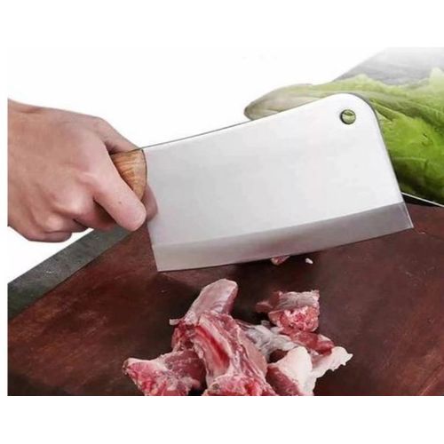 product_image_name-Generic-Wooden Handle Meat  Cleaver _silver-3