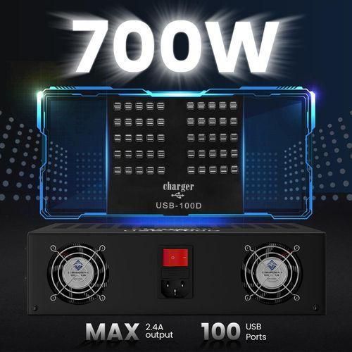 product_image_name-Generic-USB Charger, Adson 100 Port 700Watt(140A) USB Charging Station for Multiple Devices, Multiport Desktop USB Fast Charger for Industry Hotel School Shopping malls-4